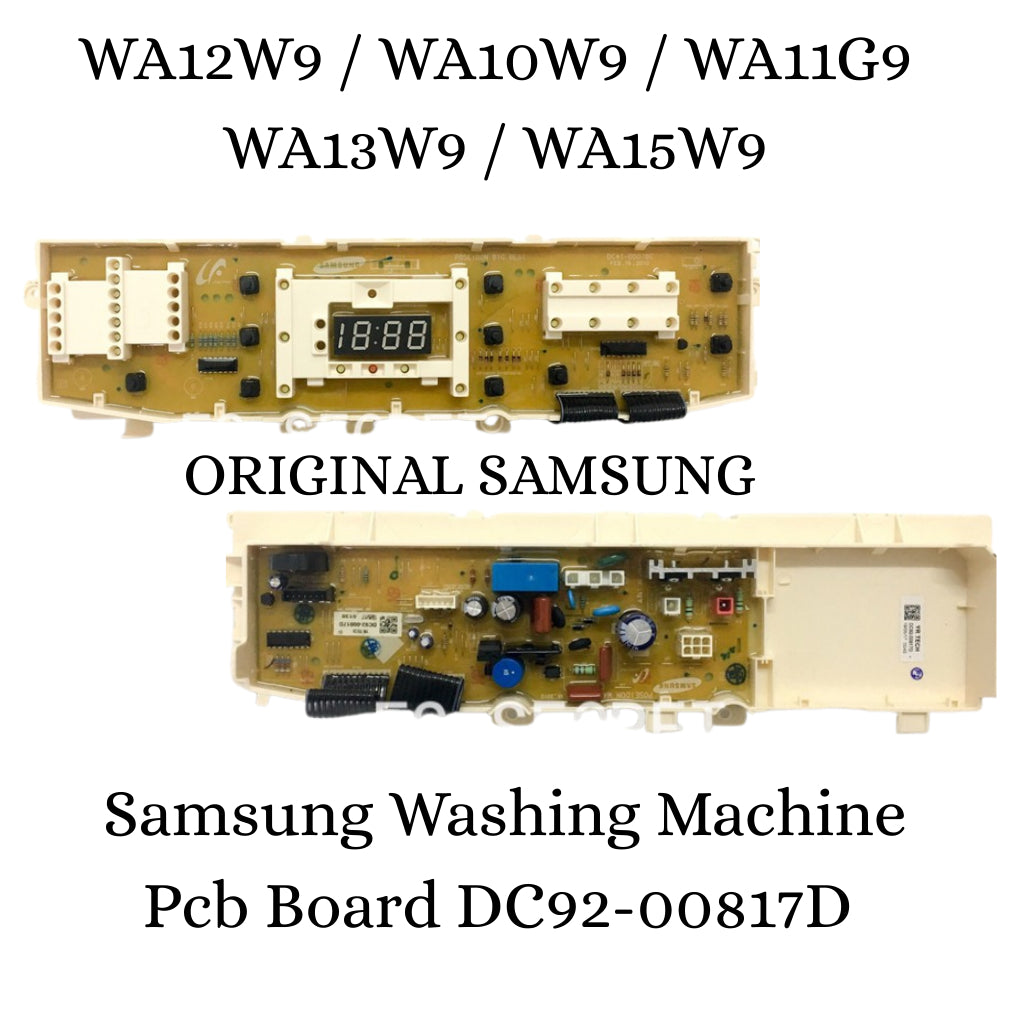Original Samsung Washing Machine PCB Board DC92-00817D WA12W9 WA10W9
