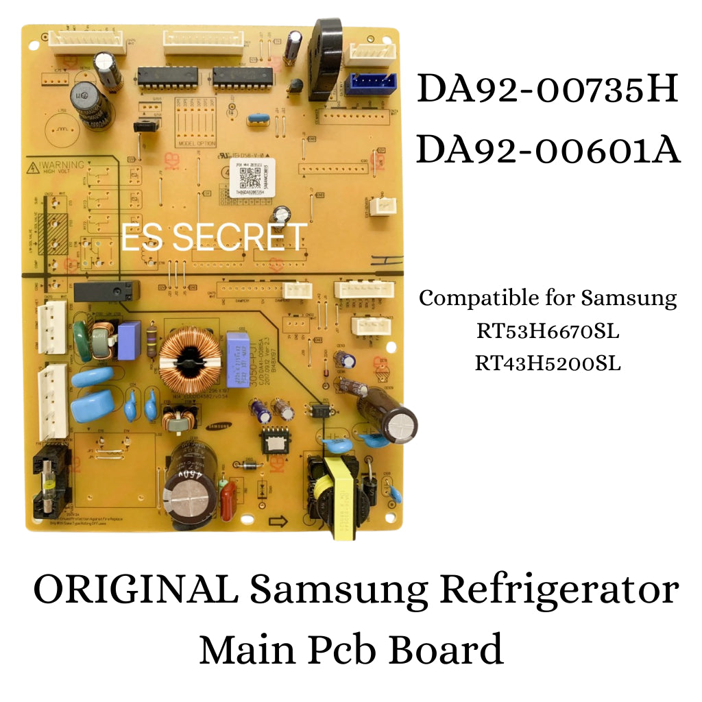 Original Samsung Refrigerator Main PCB Board DA92-00735H DA92-00601A