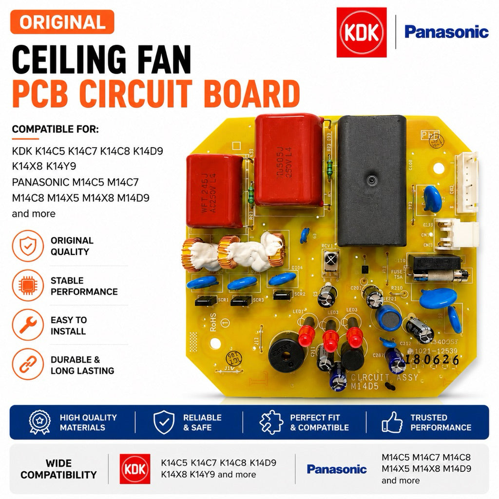 Original KDK Panasonic Ceiling Fan PCB Board K14X5 K14Y5 F-M14C5