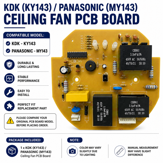 KDK (KY143) / PANASONIC (MY143) Ceiling Fan Pcb Board